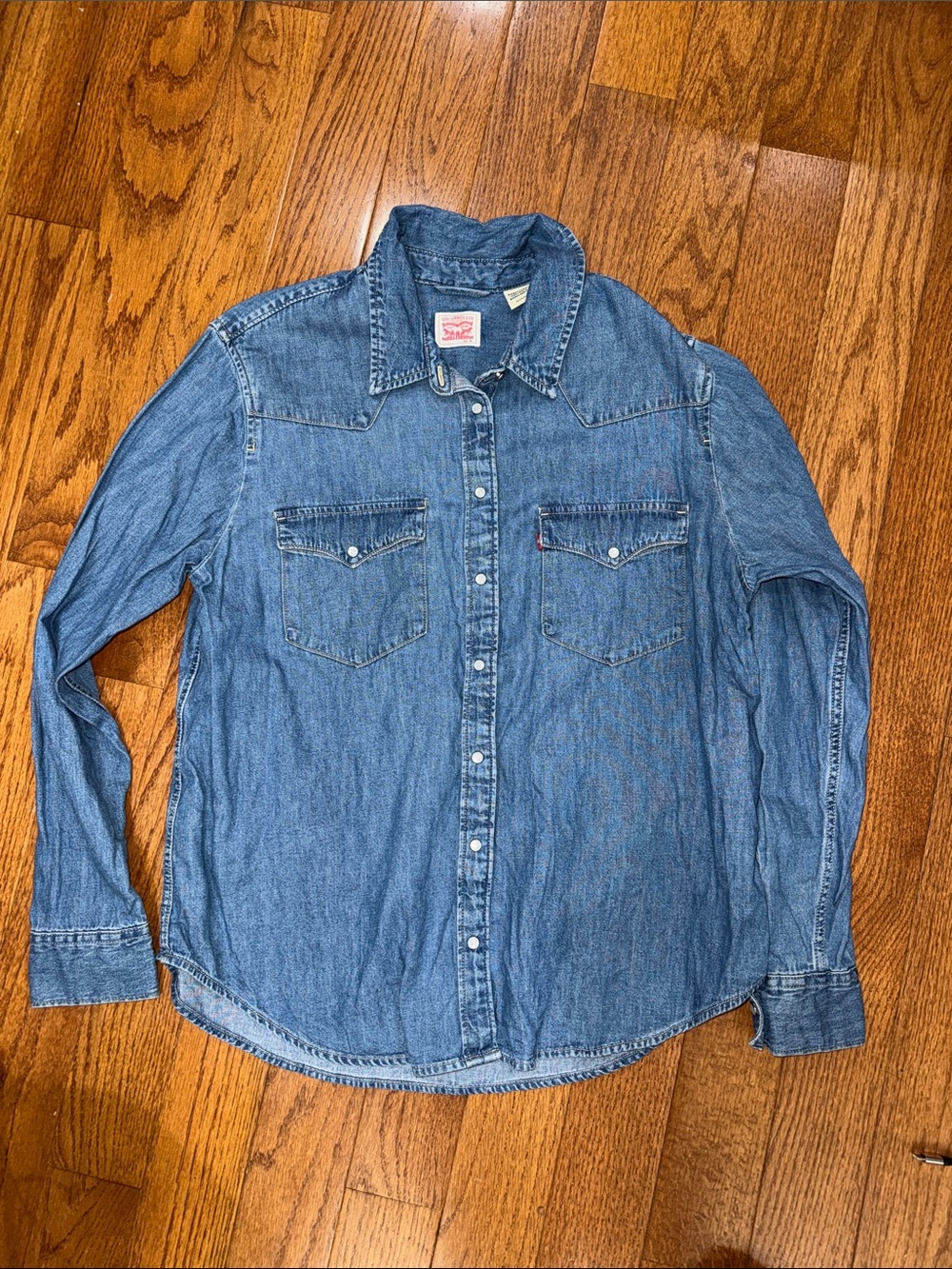 Vintage Levi's Blue Denim Western Snap-Front Shirt